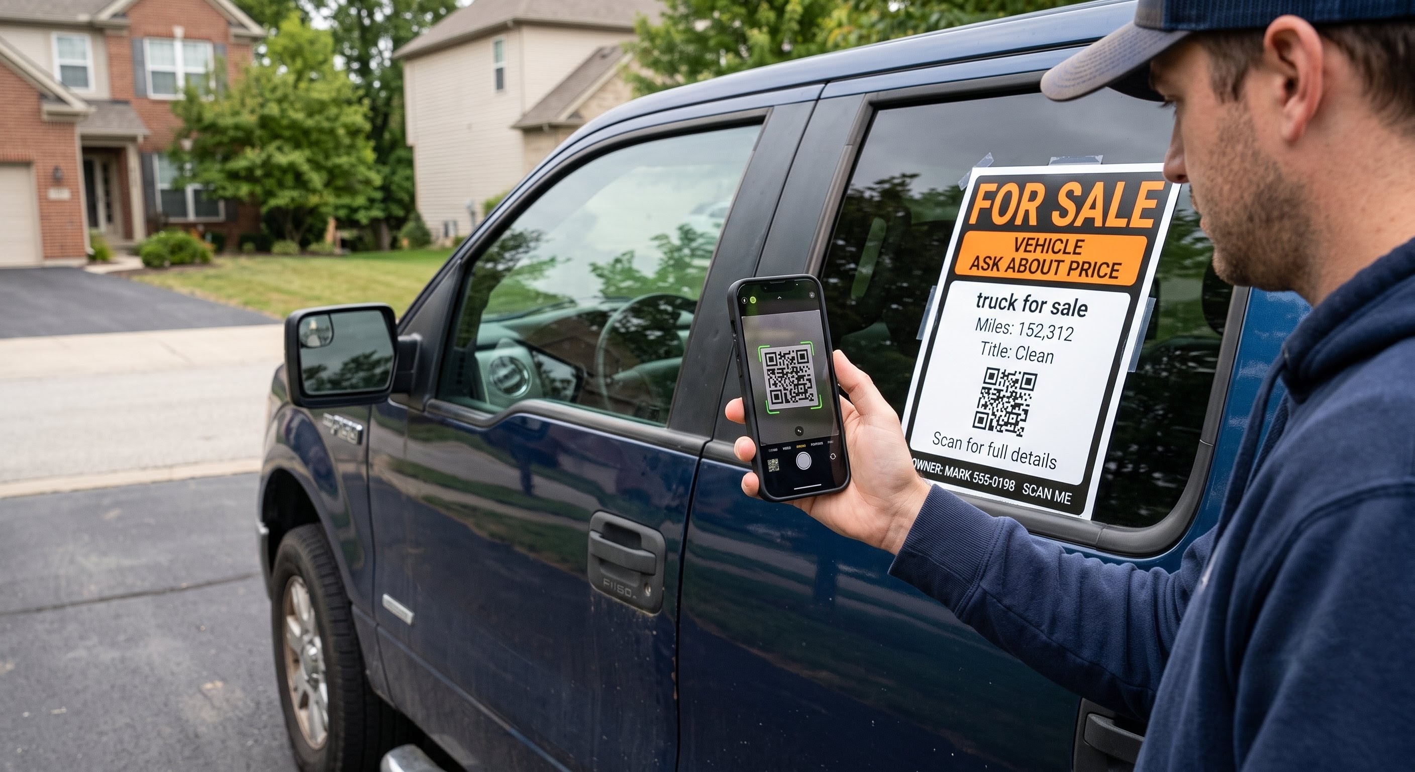Private seller with a for-sale vehicle
